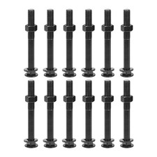 M12x100 boulons tête ronde 12set acier inox 304 noir