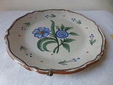 Assiette faience Nord France. 18/19ème. Antique North France ceramic plate Delft