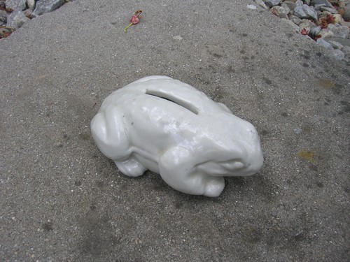 Ancienne tirelire faience - tirelire, a