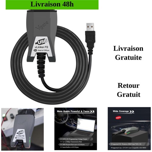 Vlinker obd2 usb adaptateur - fs,