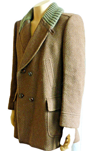 Manteau vintage laine poil - vintage, et