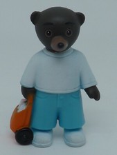 FIGURINE PVC PLASTIQUE PETIT OURS BRUN 2c