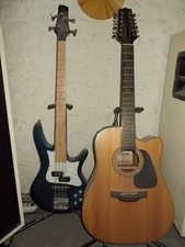 basse IBANEZ SRMD200 et TAKAMINE 12 cordes GD30CE_12N