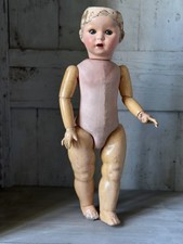 Poupée Ancienne Bébé Française UNIS 247 Yeux Ancienne En Verre Mains