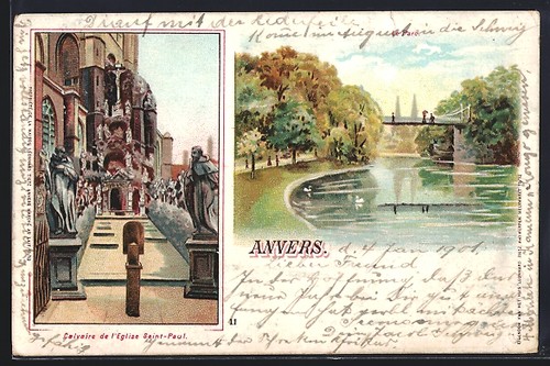 Cpa illustrateur anvers - cpa,