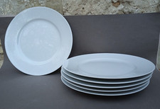 6 assiettes plates 27,5 cm en