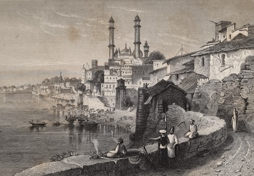 Gravure ancienne xixème inde - xixème,