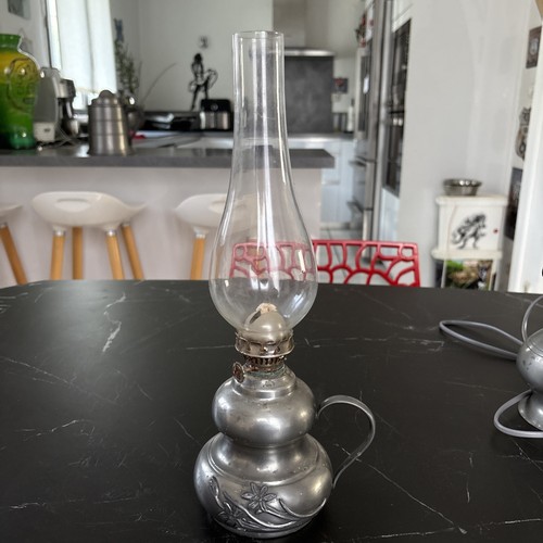 Ancienne lampe pétrole en - lampe,