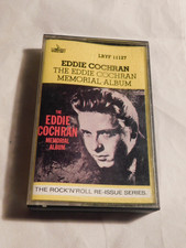 1980 K7  Cassette Audio : EDDIE COCHRAN " THE EDDIE COCHRAN MEMORIAL ALBUM ".