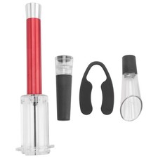 Ouvre-Bouteille de Vin à Pompe à Air en Acier Inoxydable avec Tire-Bouchon 9127