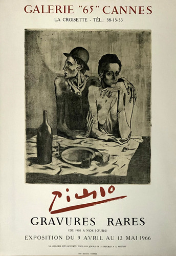 Pablo picasso affiche - picasso, d'après