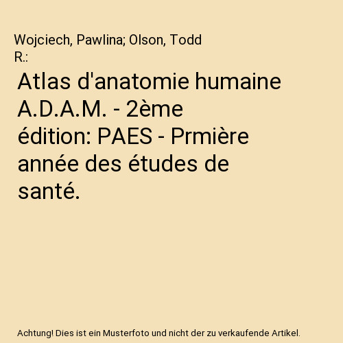 Atlas anatomie humaine - d'anatomie,