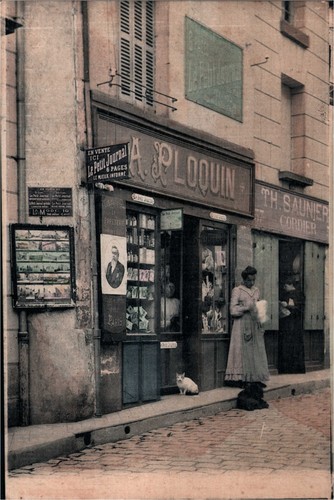 Cpa librairie papeterie a - cpa,