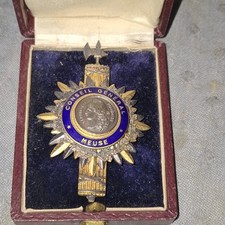 Insigne Fonction Conseil General De La Meuse 55 Medaille