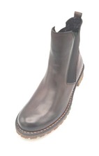 Felmini D645 Bottines En Cuir Marron Tête De Moro Élastique Talon T 4Cm