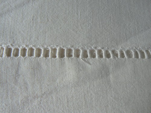 Ancien drap jour echelle blanc - drap,