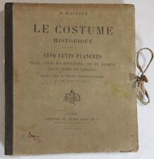 RACINET LE COSTUME HISTORIQUE 1880 MOYEN-AGE FRANCE 25 PLANCHES DONT 23 COULEURS