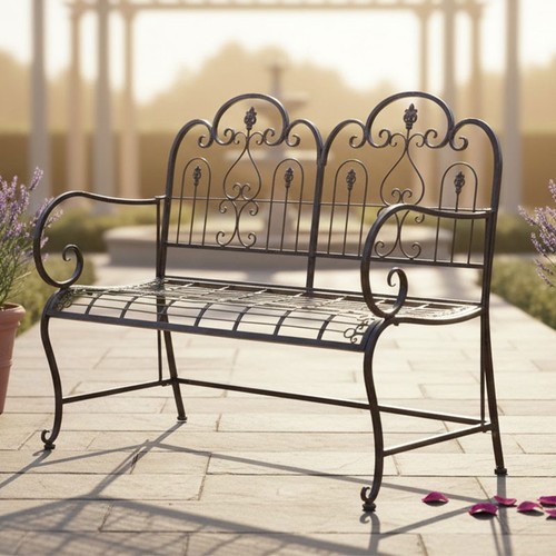 Banc jardin fer vintage