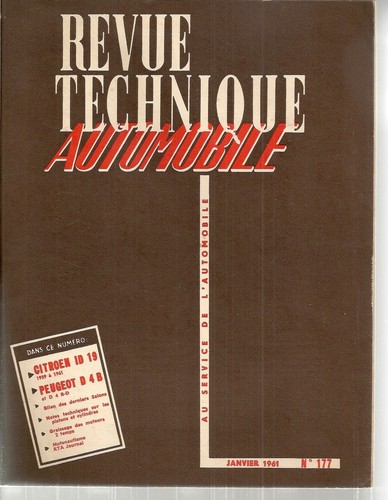 Revue technique automobile 177 - technique,