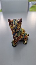 Chaton Chat en émaux sur résine Tres jolie figurine