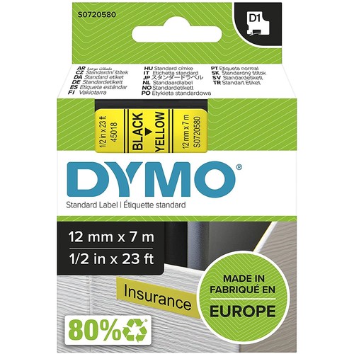 S0720580 dymo d1 cassettes - d1,