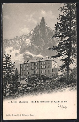 Cpa chamonix hôtel - chamonix,, du