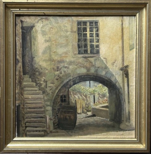 Original antique oil painting - antique,