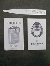 Cartes Boucheron pour homme,  pour femme, et Jaipur Saphir
