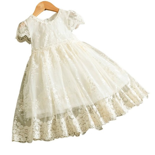 Robe dentelle brodée - robe, en