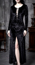 Robe velours gothique - en,