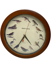 ANCIENNE HORLOGE BIRD CLOCK OISEAU EXOTIQUE PERRUCHE PERROQUET MONTRE PENDULE