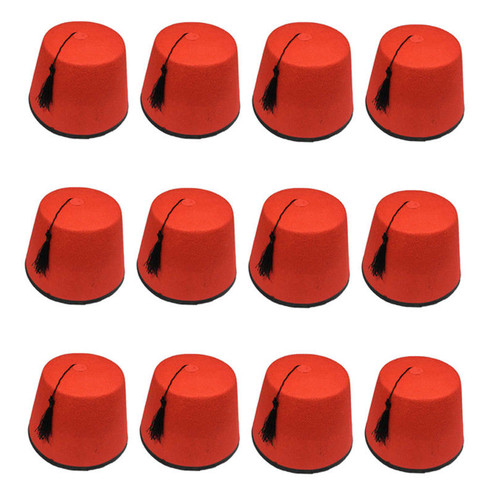 Adulte rouge chapeaux - 12, x