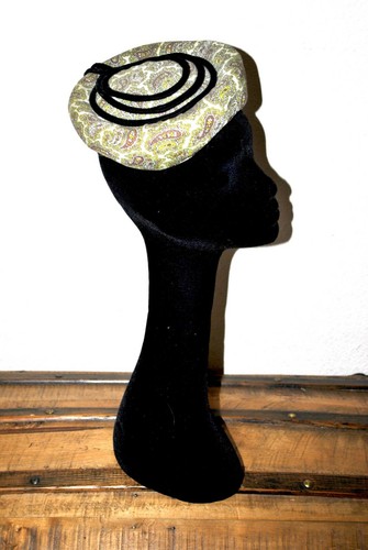 Chapeau bibi vintage tissus - chapeau,