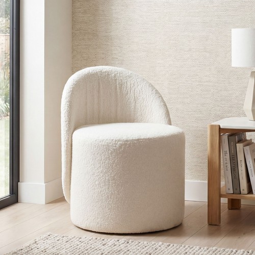 Tabouret teddy tissu - tabouret,