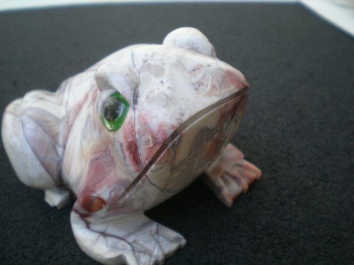 Belle grenouille pierre - grenouille, marbre