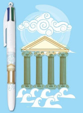 BIC STYLO 4 COULEURS COLLECTOR - COLLECTION " GRECE " - LE PARTHENON