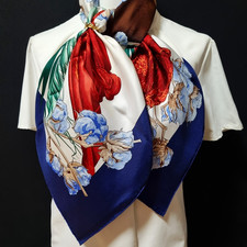 RARE VINTAGE foulard en soie