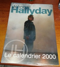 Calendrier Mural officiel -Spirale-Johnny HALLYDAY Année 2000 sous blister 42x30