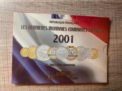 Coffret francs 2001 - coffret,