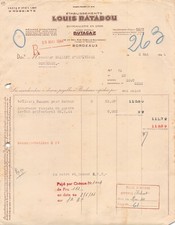 Facture   1944  QUINCAILLERIE