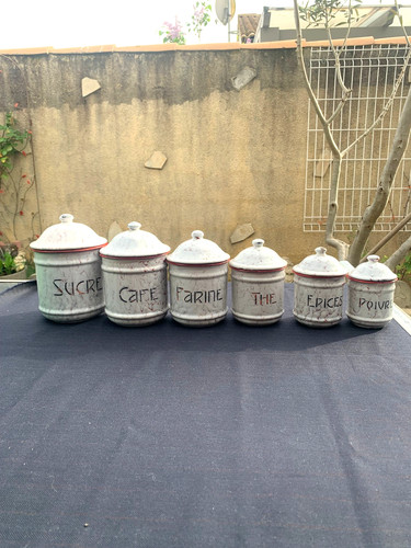 Ensemble anciens pots de - anciens,