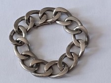 Bracelet Gourmette Argent Massif 60,2 g - 18,5 cm Bijoux Vintage