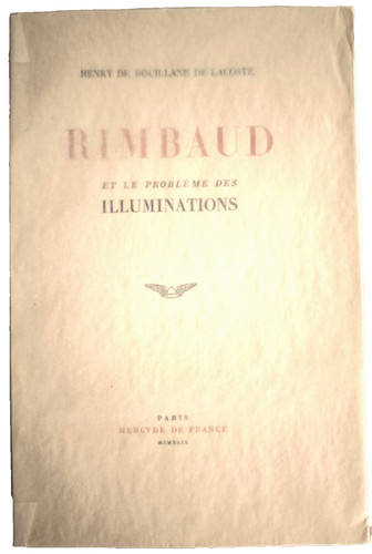 Rimbaud probleme des - rimbaud,