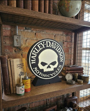 Enseigne Harley-Davidson Skull