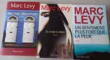 Lot de trois livres Marc Levy Broché Grand format (N°3901S)