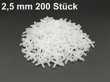 Croisillon 200 Pièces 2,5 MM Fugenabstandshalter Croix de Carrelage Écarteur