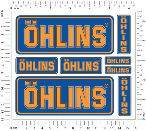 Ohlins fork shock stickers - ohlins,