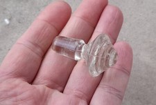 Bouchon de flacon à parfum ancien début XX siècle Russie Tsariste verre .