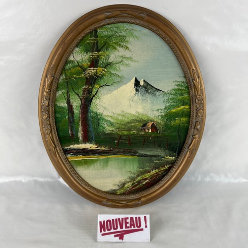 Tableau ovale peinture - ovale,