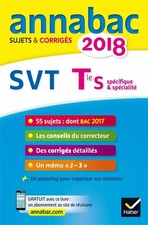 Annales Annabac 2018 SVT Tle S: sujets et corrigés du bac Terminale S, Jacques B